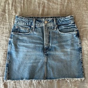 Denim mini skirt. Like new.